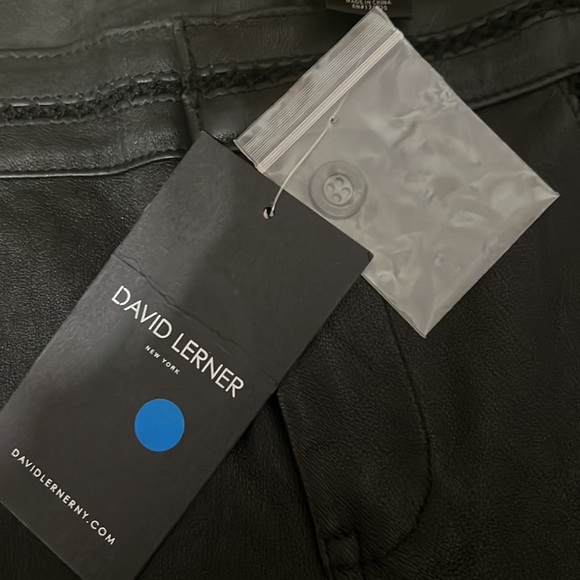 David Lerner NWT 100 percent lamb leather pants. Size small - Picture 7 of 9